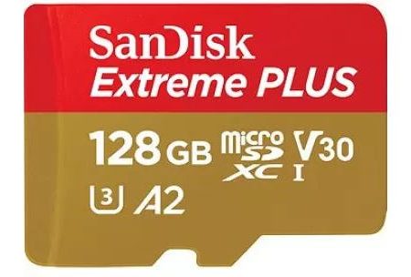 Cartão de Memória MicroSDXC SanDisk Extreme Plus Classe 10 - 128GB  V30 A2 U3 200 MB s For Cheap