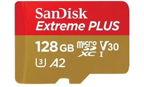 Cartão de Memória MicroSDXC SanDisk Extreme Plus Classe 10 - 128GB  V30 A2 U3 200 MB s For Cheap