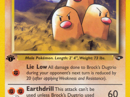 Brock s Dugtrio (22 132) [Gym Challenge 1st Edition] Supply