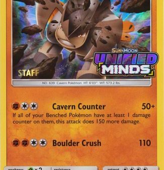 Terrakion (SM205) (Staff Prerelease Promo) [Sun & Moon: Black Star Promos] Online Sale