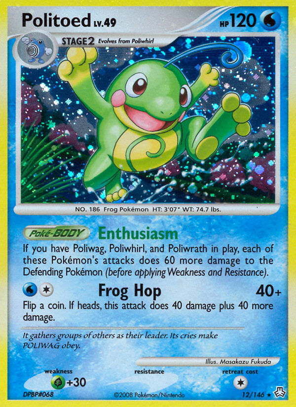 Politoed (12 146) [Diamond & Pearl: Legends Awakened] Hot on Sale